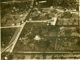 Letecký snímek Květné zahrady z roku 1926