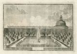 9. Rytina z roku 1691 zachycující vzhled západního Pstružího rybníka